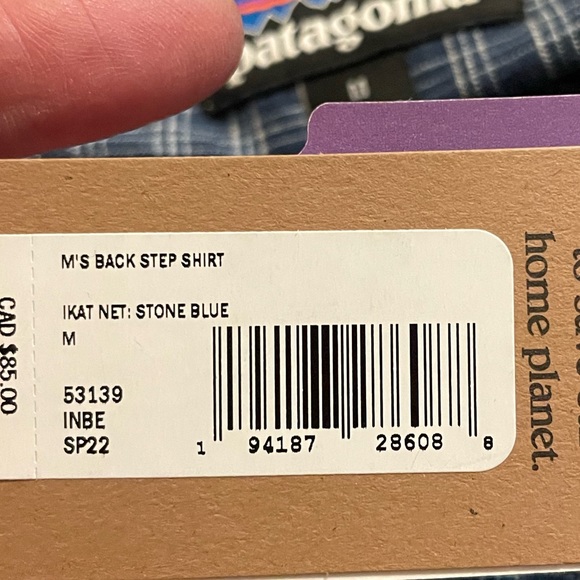 NWT Patagonia Back Step Shirt Size Medium - Picture 6 of 10